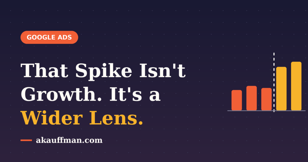 That spike is not growth, it is a wider reporting lens — Google Ads Performance Max product reporting