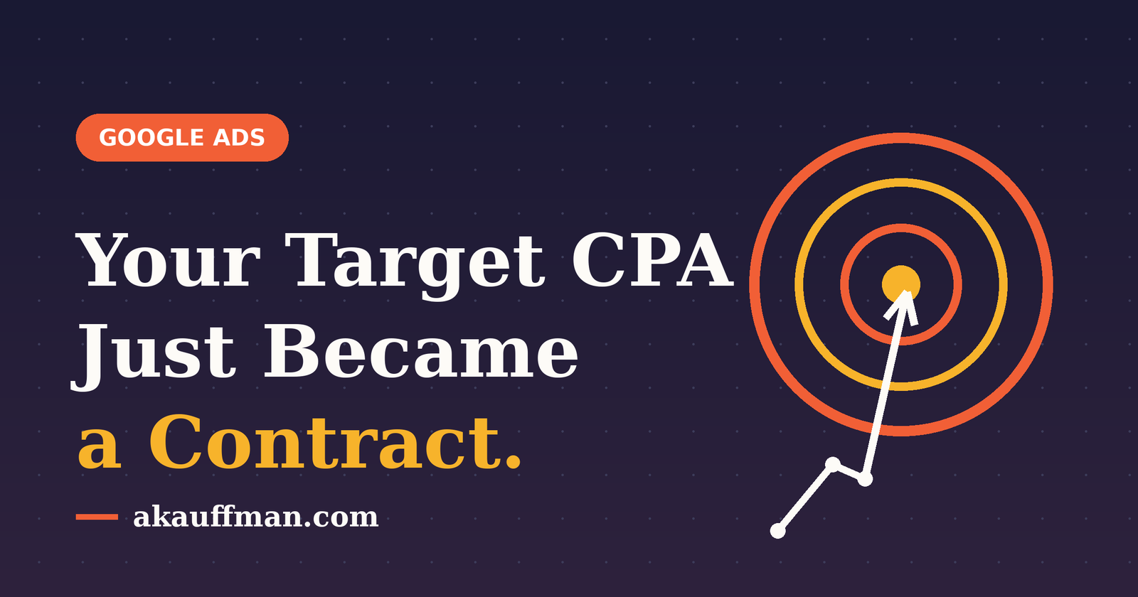 Target CPA becoming a contract — Google Ads Smart Bidding update